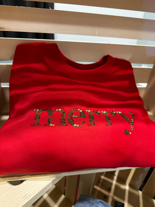 Merry embroidered sweater