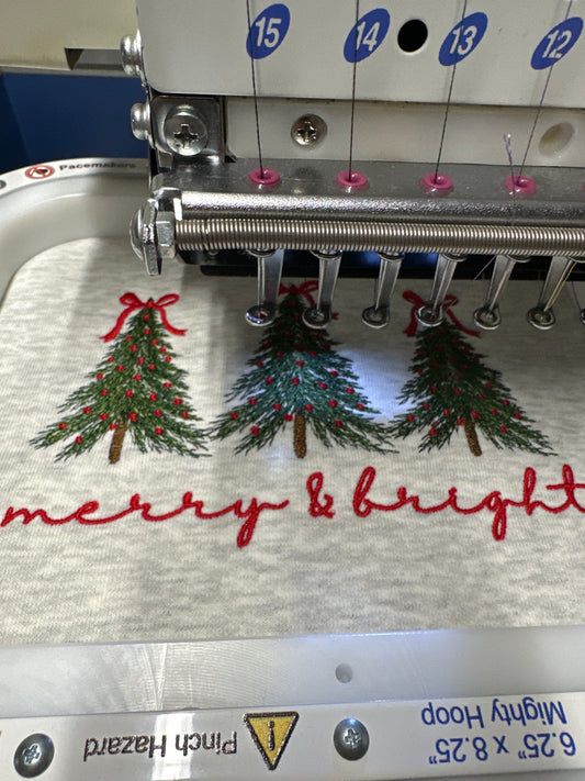 Merry and bright medium weight sweater