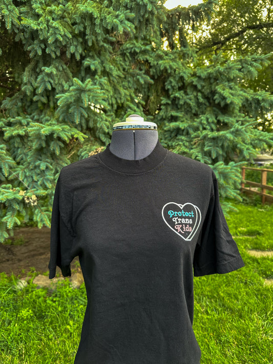 Protect Trans Kids Embroidered Tshirt